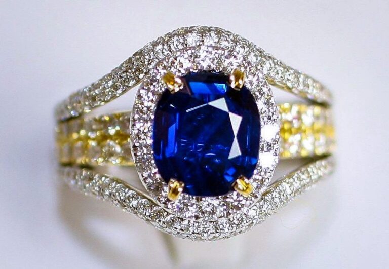 Non Heated Sapphire Ring - San Diego Jewelers