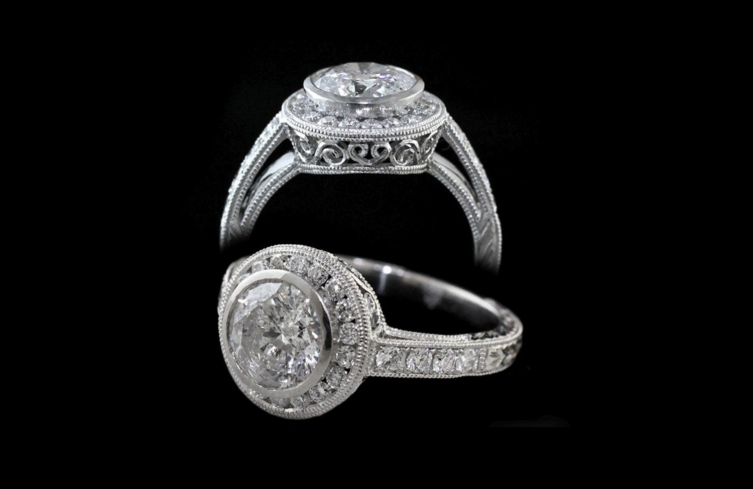 Carl Blackburn Diamond Engagement Ring