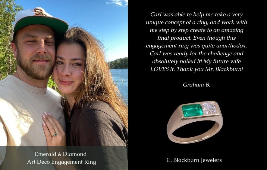 Custom Engagement Ring Testimonial