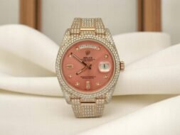 Pre-owned Diamond Day-Date Rolex in Rose Gold