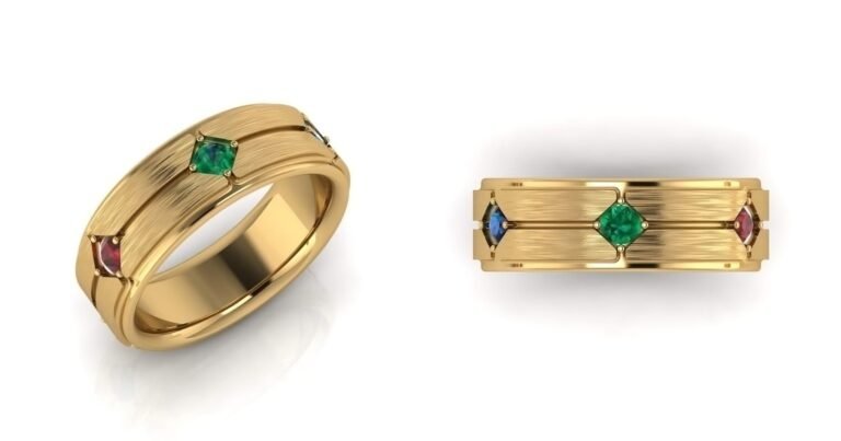 San Diego Custom Men's Wedding Band