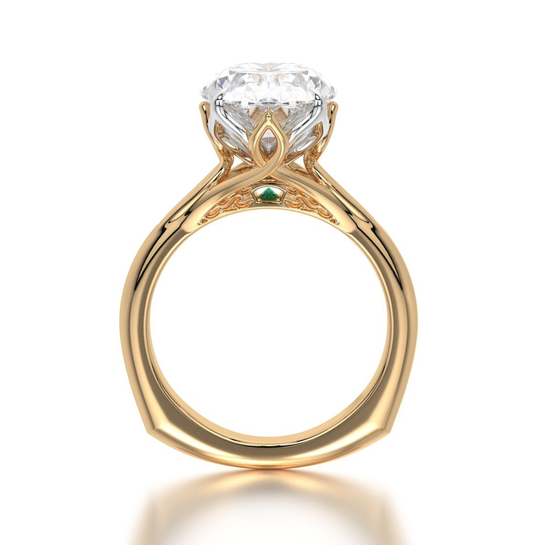 Euro Shank Setting Lab Grown Diamond Ring