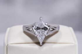 Custom Engagement Ring by Carl Blackburn, La Jolla