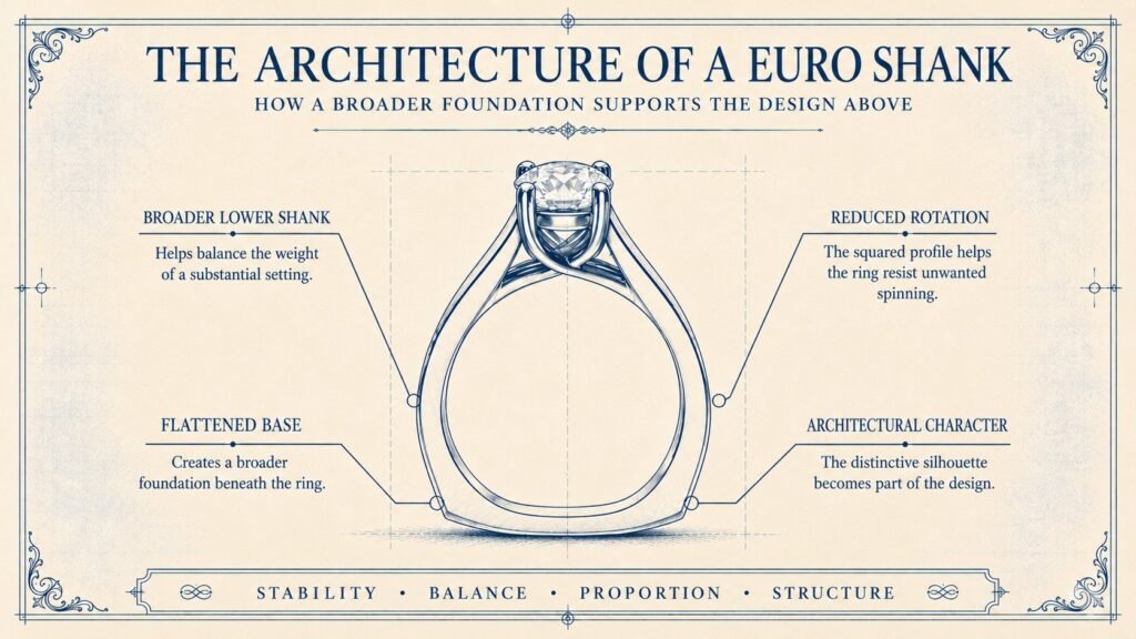 Why Choose a Euro Shank Engagement Ring