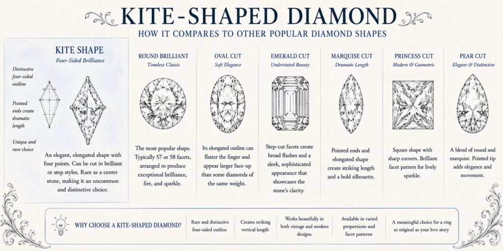 Chart of Popular Diamond Shapes