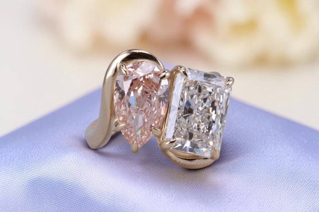 Two-Stone Engagement Ring by Carl Blackburn