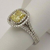 1.75 Ct. Fancy Yellow Diamond Ring San Diego Jewelry Buyers