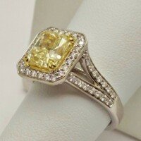 3.02 Ct. Yellow Diamond Ring San Diego Estate Jewelry