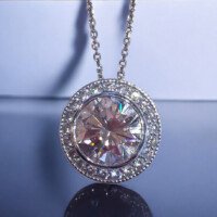 4 Carat Diamond Pendant San Diego Estate Jewelry