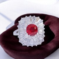 Ruby Diamond Ring La Jolla Estate Jewelers