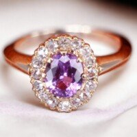 Antique Purple Sapphire Ring La Jolla Estate Jewelers