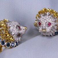 Men's Lions Cufflinks San Diego Estate Jewelry Buyers