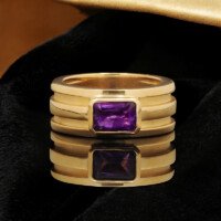 Tiffany Gold Amethyst Ring San Diego Jewelry Buyers